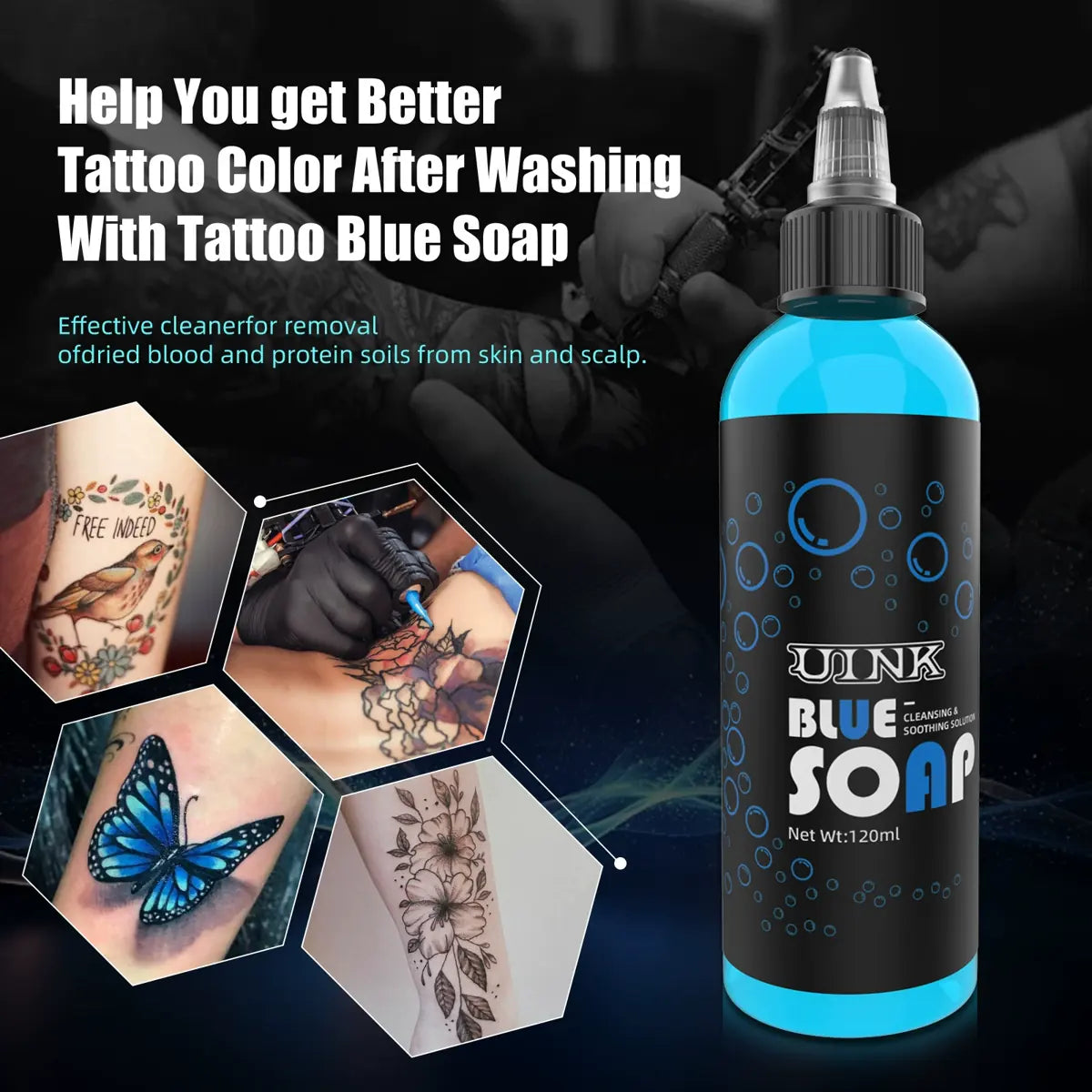 UINK Blue Soap 120ml Foam Bottle Set product image 3