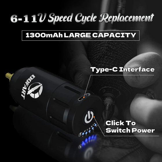 DQFART WKS-05 Rocket V6 Wireless Tattoo Gun Kit product image 3