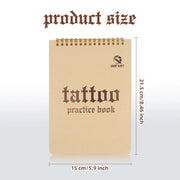 Tattoo Practice Skin Notebook 10 Sheets 1mm for Tattoo Practice