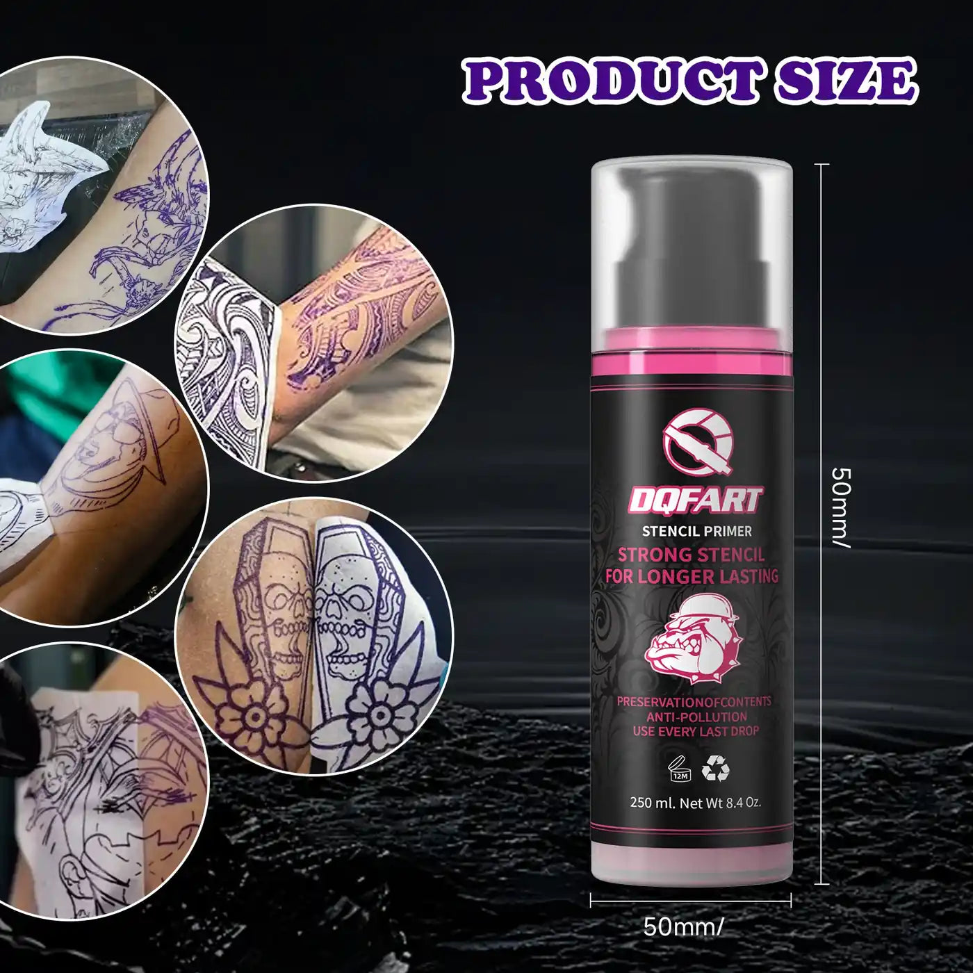 DQFART Tattoo Transfer Gel 250ml 8.4oz product image 3