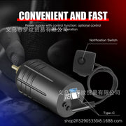 DQFART WTK-103K Wireless Tattoo Power Supply Kit with Ink for Tattoo Machines
