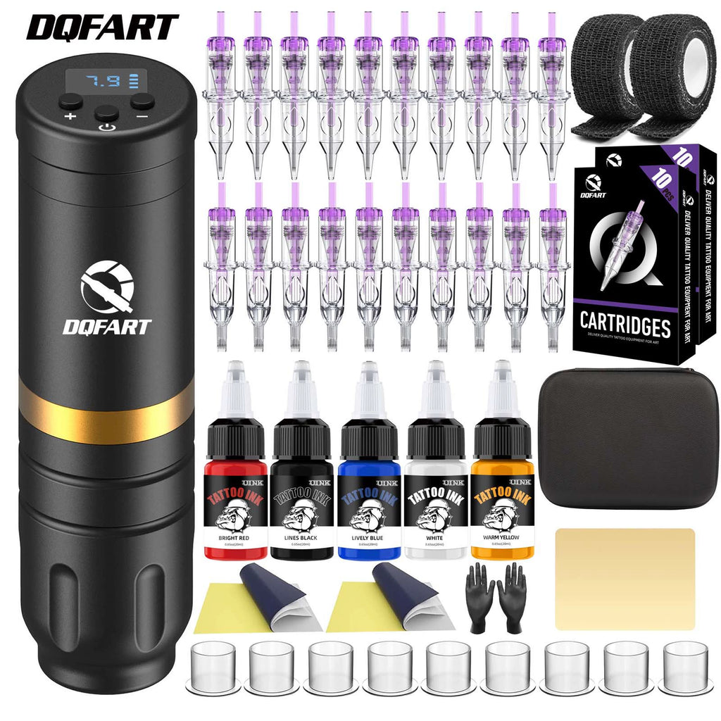DQFART WTK-131 T1 Wireless Tattoo Gun Kit with Ink product image 3