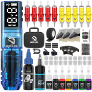 DQFART WTK-253 Wireless Tattoo Gun Kit 1600mAh for Tattoo Artists