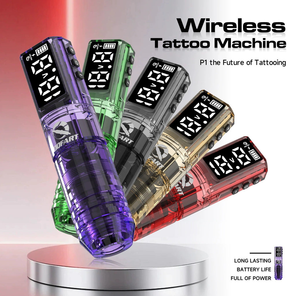 DQFART Wireless Tattoo Gun Kit with Large Color Screen product image 3