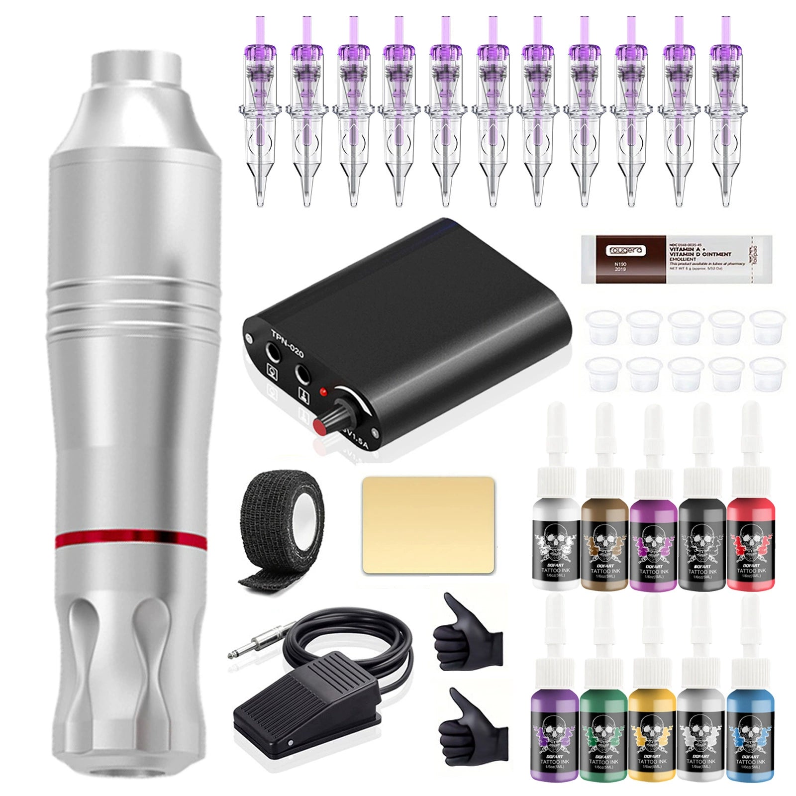 DQFART Beginner Tattoo Gun Kit for Tattoo and PMU Practice product image 3