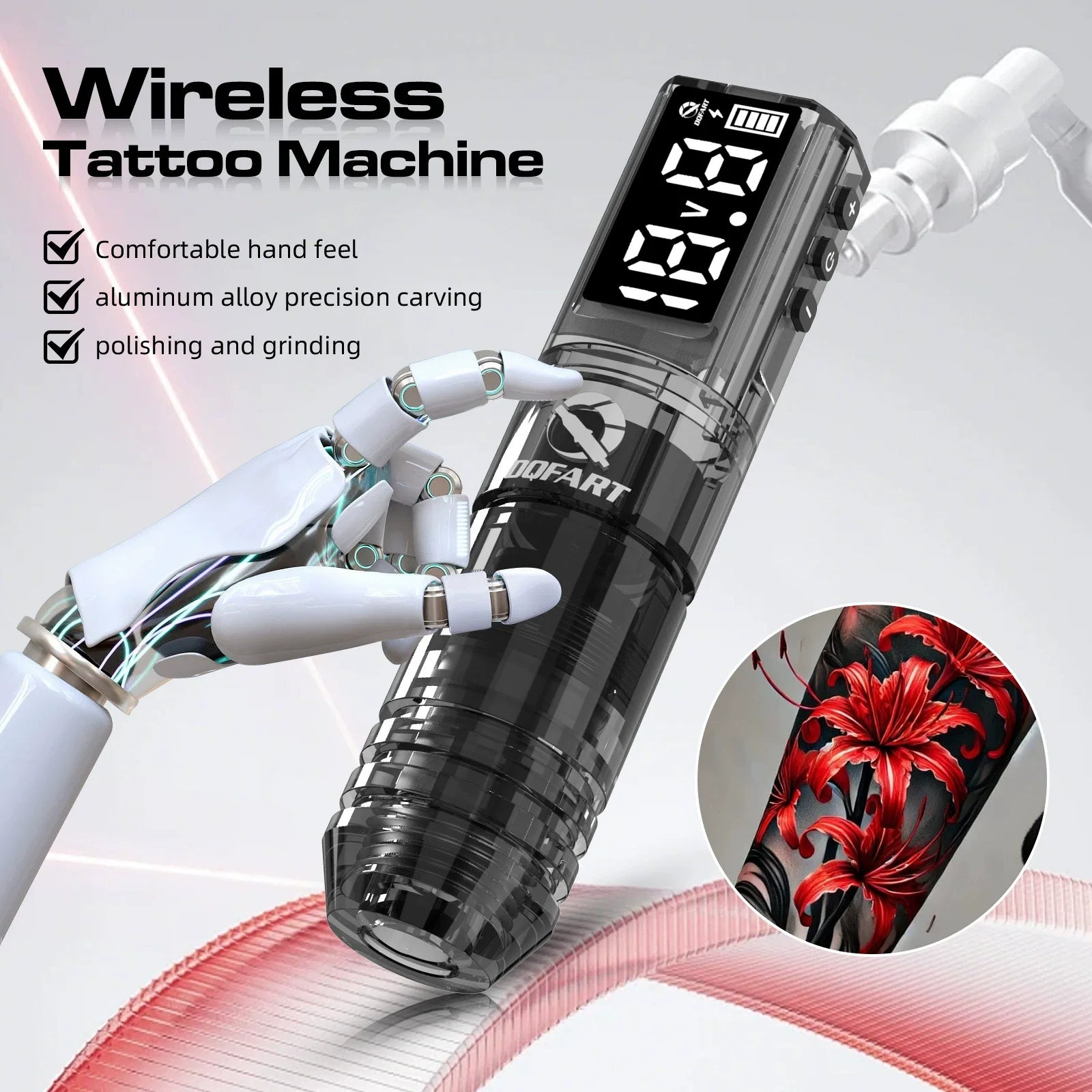 DQFART P1 Acrylic LCD Wireless Tattoo Pen product image 3