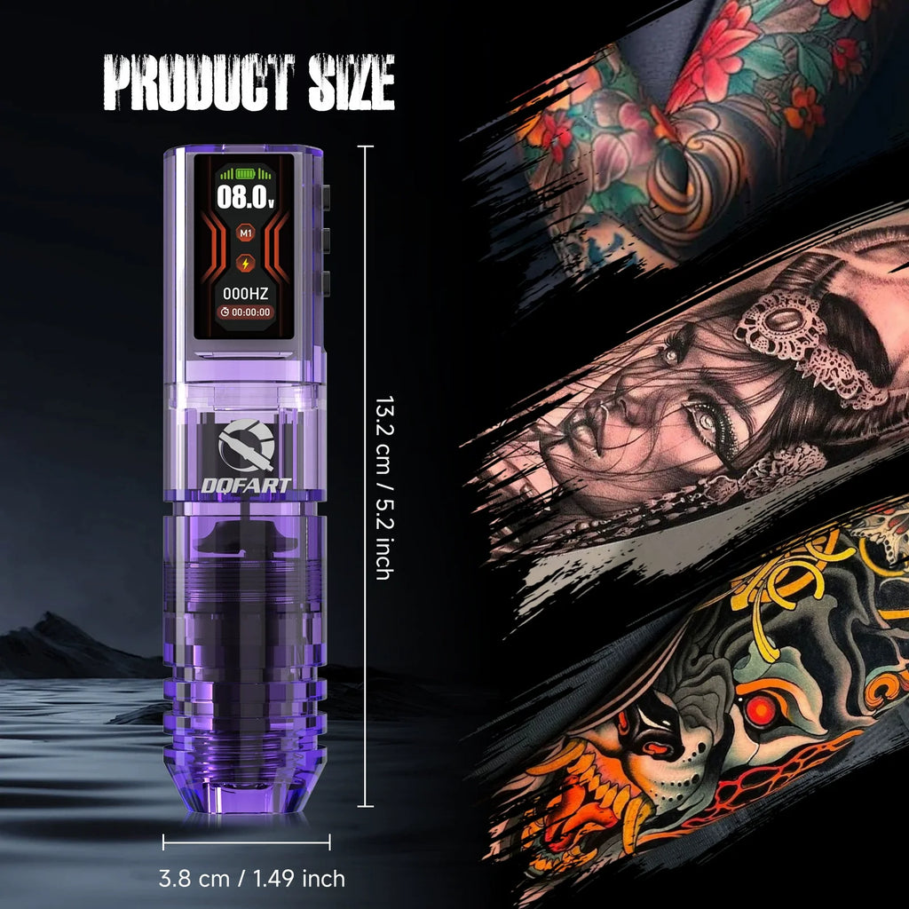 DQFART Acrylic Color Screen Wireless Tattoo Pen 1600mAh product image 3