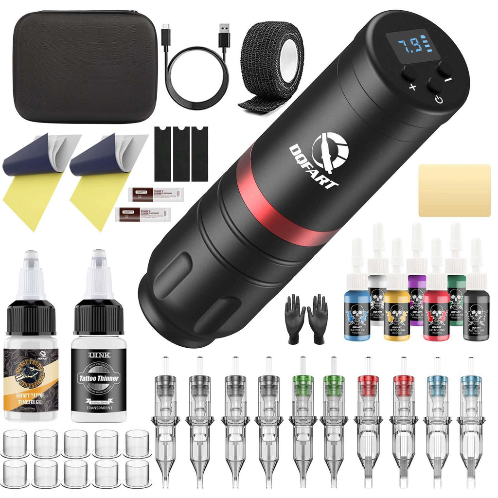 DQFART WTK-127 T1 Wireless Tattoo Gun Kit LED Display product image 3