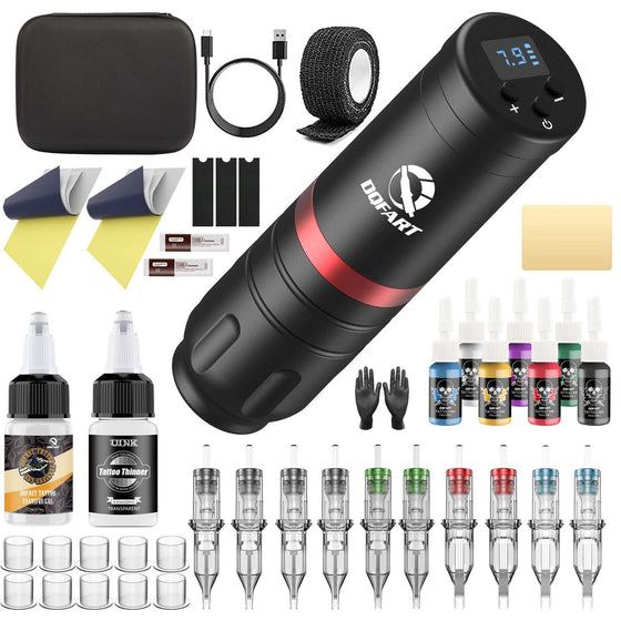 DQFART WTK-127 T1 Wireless Tattoo Gun Kit LED Display product image 3