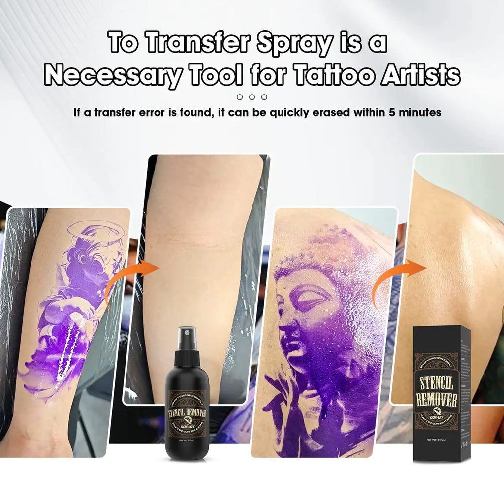 DQFART Tattoo Stencil Remover Spray 150ml product image 3