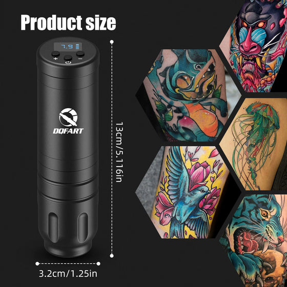 DQFART WTK-155GD Wireless Tattoo Gun Kit with Ink product image 3