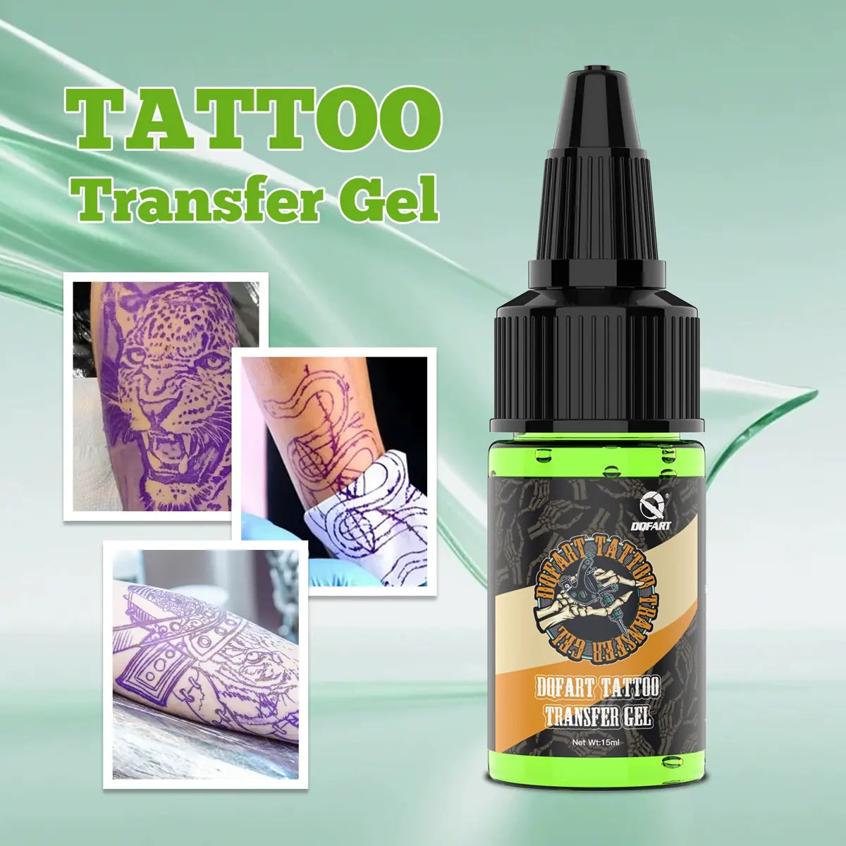 DQFART 15ml Tattoo Transfer Gel Trial Bottle product image 3