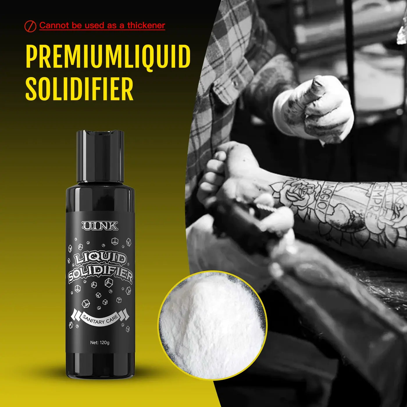 UINK Tattoo Ink Solidifier Absorbent Gel 80g product image 4