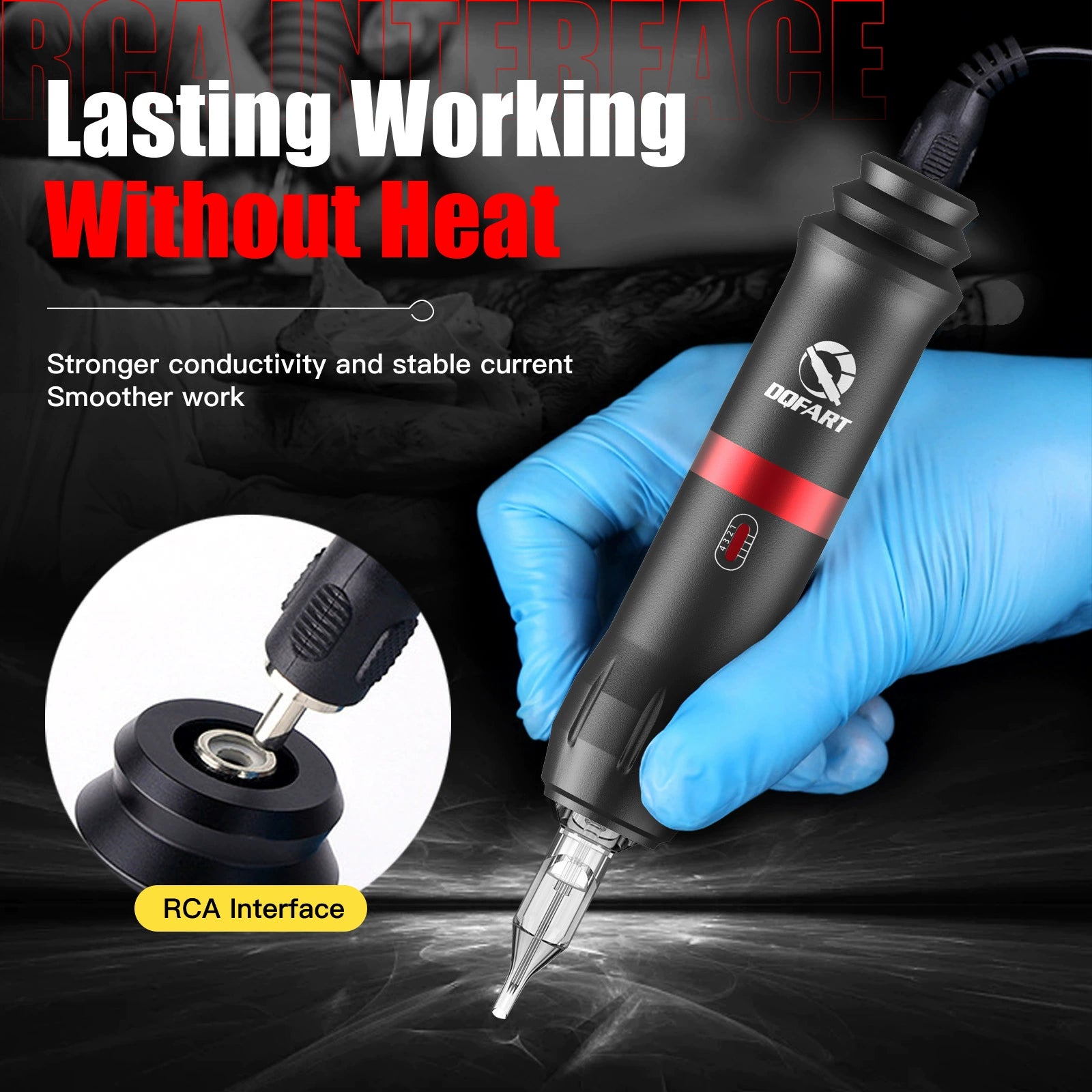 DQFART TK-110K Mini Tattoo Gun Kit with Ink product image 4