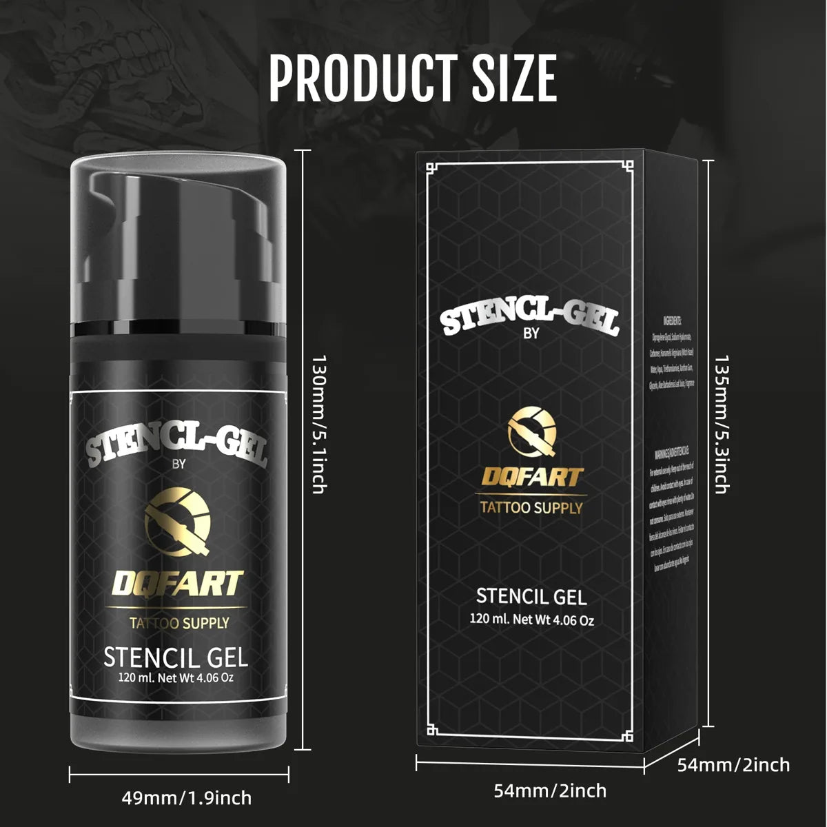 DQFART Cologne Tattoo Transfer Gel 120ml and 250ml product image 4