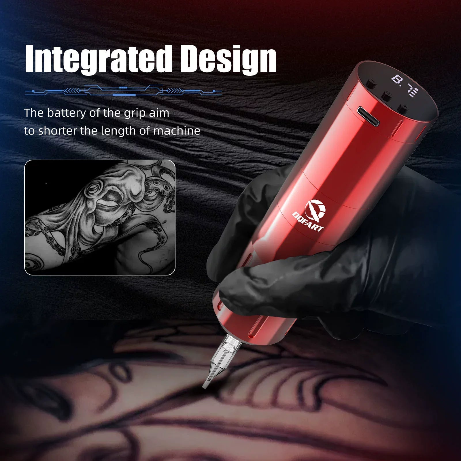 DQFART Mini Wireless Tattoo Pen Digital Display product image 4