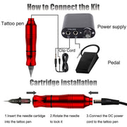 DQFART Beginner Tattoo Gun Kit for Tattoo and PMU Practice product image 4
