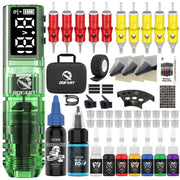 DQFART WTK-253 Wireless Tattoo Gun Kit 1600mAh for Tattoo Artists