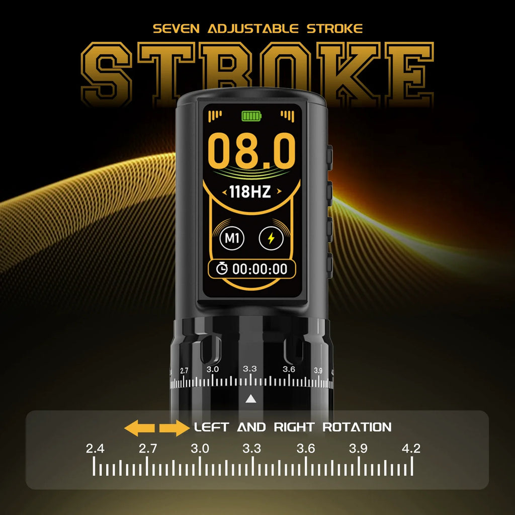 DQFART T8 Pro Adjustable Stroke Wireless Tattoo Pen product image 4