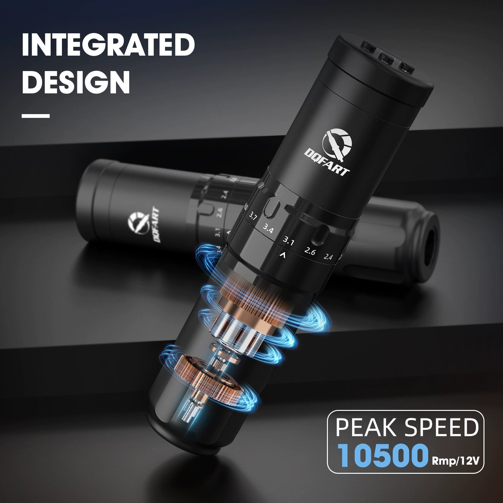 DQFART UINK WTK-243K Adjustable Stroke Wireless Tattoo Gun Kit product image 4