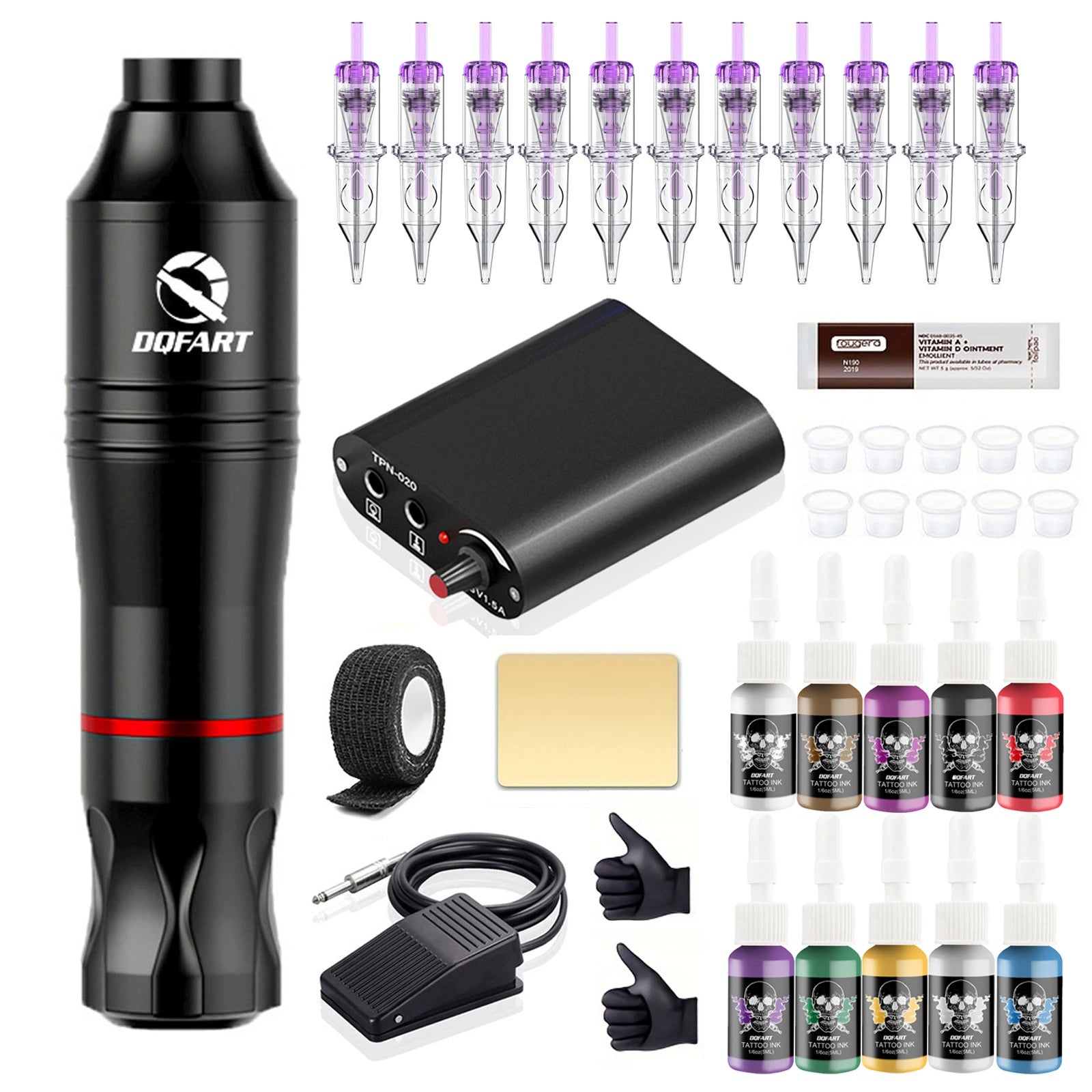 DQFART Beginner Tattoo Gun Kit for Tattoo and PMU Practice product image 5
