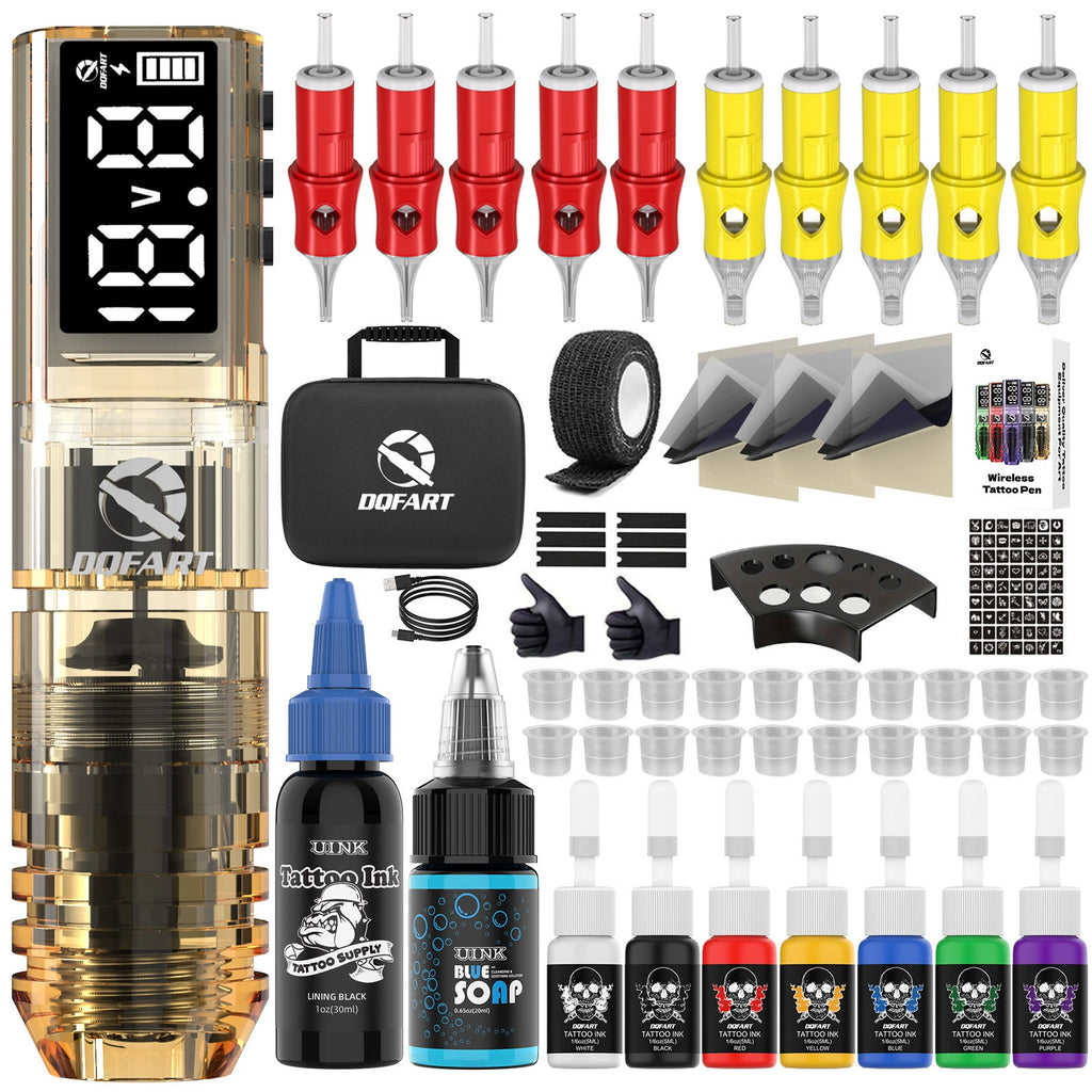 DQFART WTK-253 Wireless Tattoo Gun Kit 1600mAh product image 5