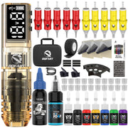 DQFART WTK-253 Wireless Tattoo Gun Kit 1600mAh for Tattoo Artists