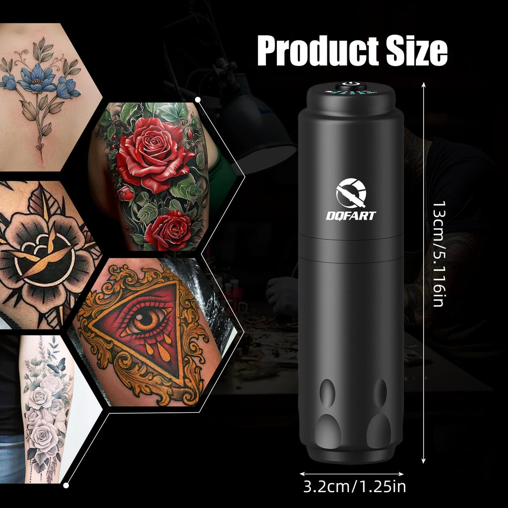 DQFART WTK-168 T4 Wireless Tattoo Gun Kit 1500mAh product image 5