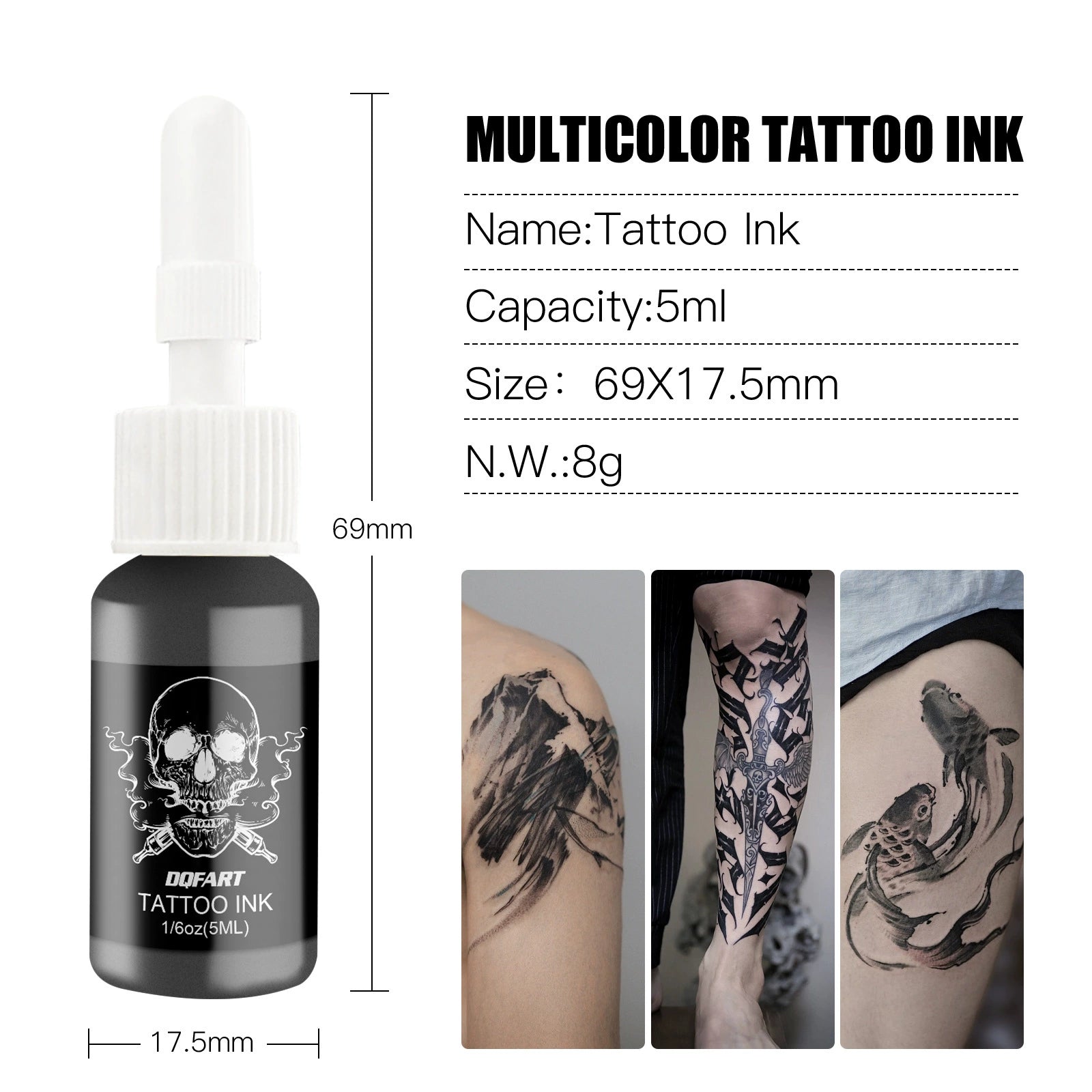 DQFART TM-005 Custom Logo Wired Tattoo Gun Kit product image 5