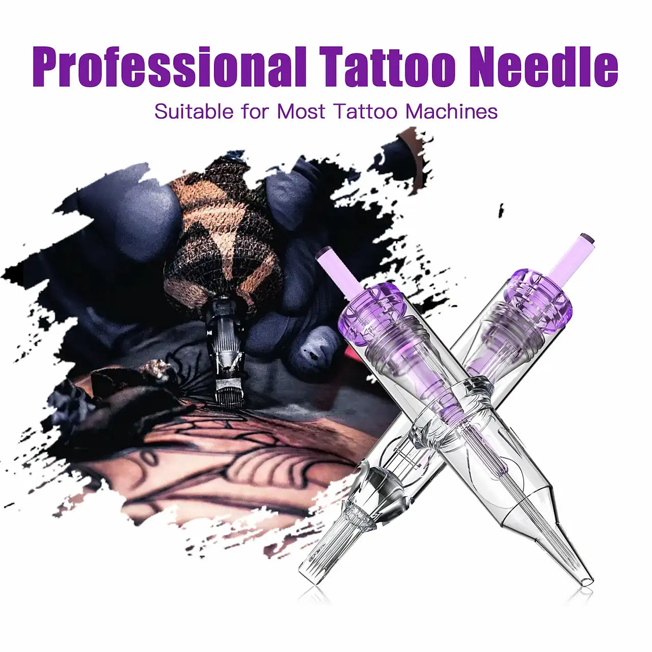 DQFART TNC-006 Purple Cartridge Tattoo Needles 10 Pack product image 5