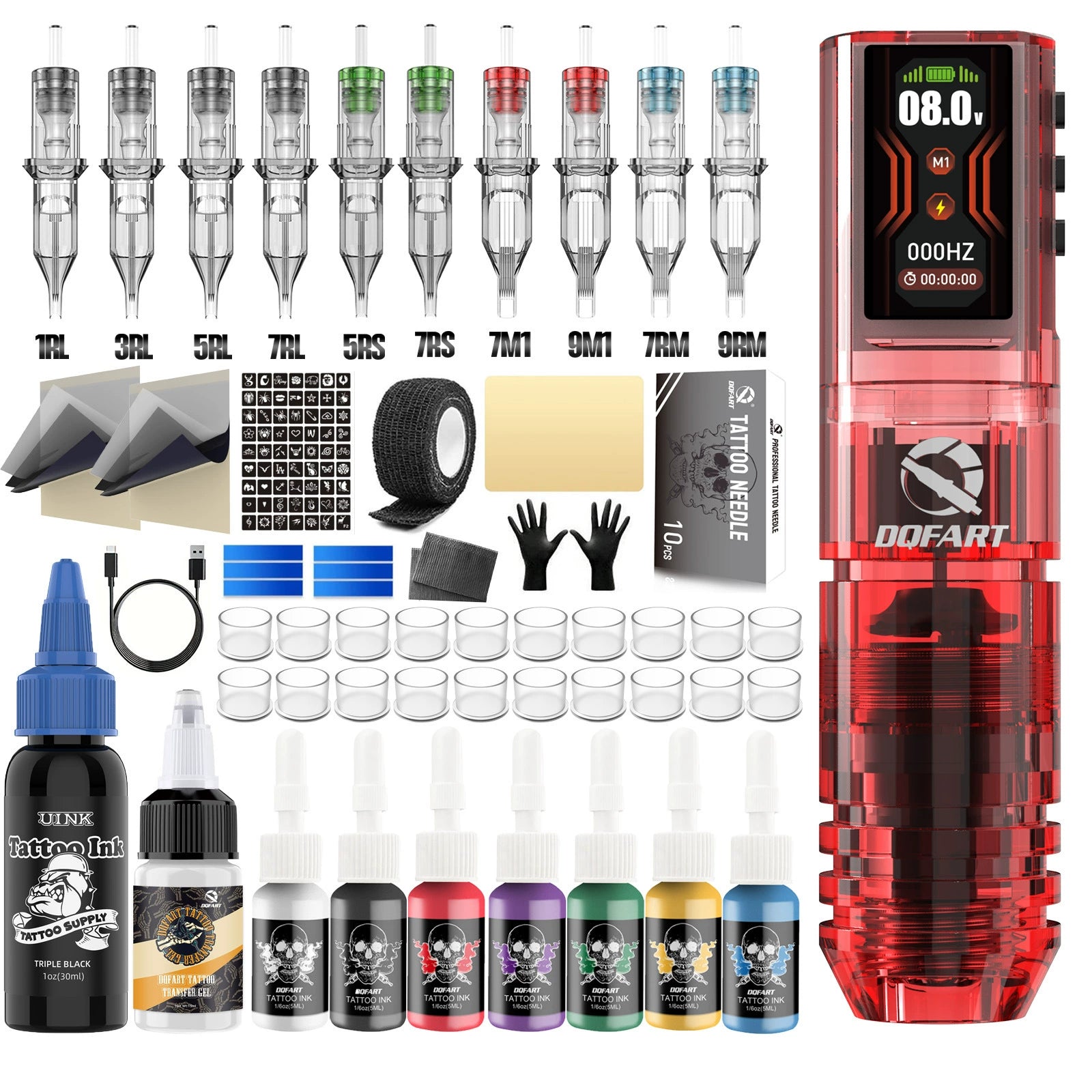 DQFART Wireless Tattoo Gun Kit for Lining and Shading product image 5