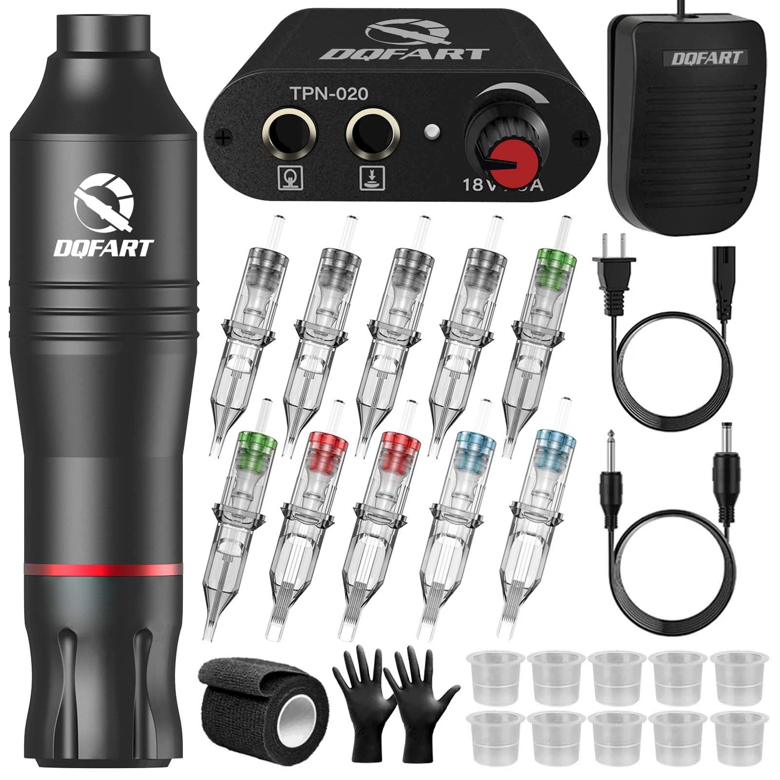 DQFART PTK-01 Robert Wired Tattoo Gun Kit product image 5