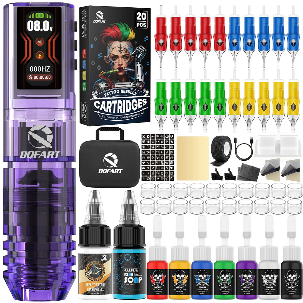 DQFART Wireless Tattoo Gun Kit for Beginner Practice product image 5