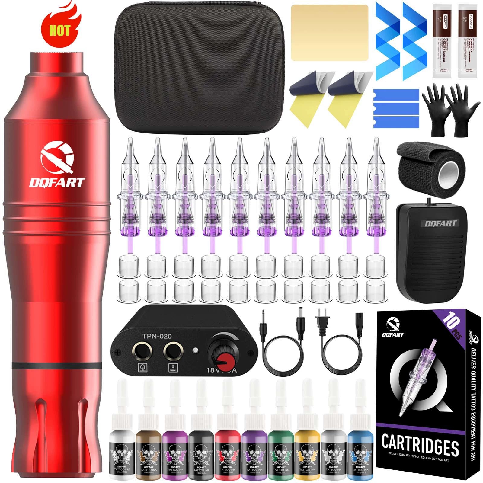 DQFART Beginner Tattoo Gun Kit with Carry Case product image 5