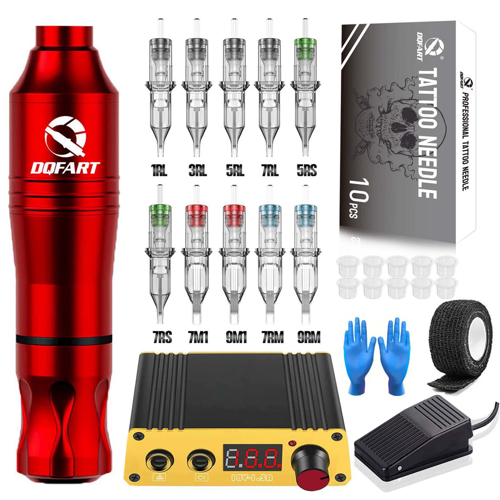 DQFART Robert Wired Tattoo Gun Kit with 1.5A Power Supply product image 5